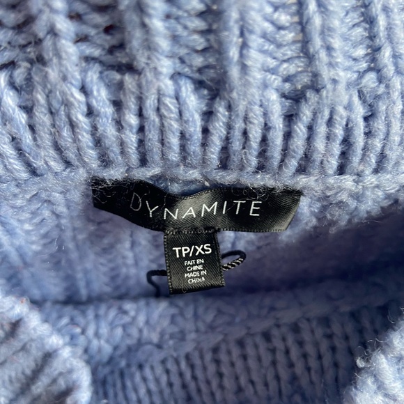 Dynamite blue knit sweater - Picture 3 of 3